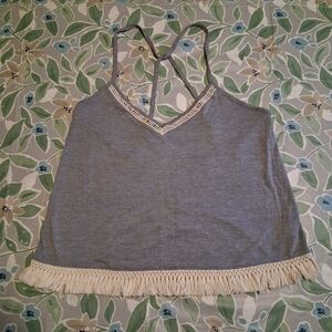Xhilaration Heather Gray Sleeveless Top